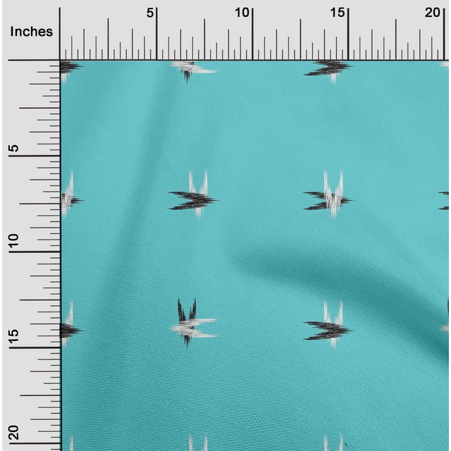oneOone Viscose Chiffon Fabric Arrow Ikat Decor Fabric Printed BTY 42 Inch Wide