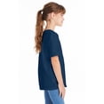 thumbnail image 2 of Hanes Boy`s 5.2 oz COMFORTSOFT HEAVYWEIGHT T-Shirt, S, Navy, 2 of 2