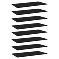thumbnail image 1 of vidaXL Bookshelf Boards 8 pcs Black 80x30x1.5 cm Engineered Wood, 1 of 4