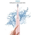 thumbnail image 4 of Danhjin Electric Toothbrush Toothbrush With 2 Brush Heads , 5 Modes Toothbrush For Adults , Travel Rechargeable Power Toothbrush With Timer, 4 of 8