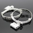 thumbnail image 3 of Bracelet Embossing Design Adjustable Jewelry Bell Pendant Baby Bangle for Toddler, 3 of 7
