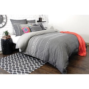 ZEMORA GREY DUVET COVER KING