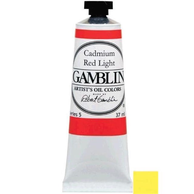 Gamblin G1165 37ml Artists Grade Oil Color - Cadmium Lemon