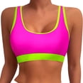 thumbnail image 1 of Women's Sports Bra Bikini Tops Racerback Swimwear Set Padded Crop Top Bathing Suits for Active, 1 of 4