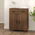 thumbnail image 1 of vidaXL Sideboard Brown Oak 69.5x34x90 cm Engineered Wood, 1 of 5