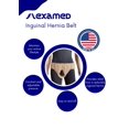 thumbnail image 3 of FlexaMed Double Sided Inguinal Hernia Groin Belt with Compression Pads Beige Small, 3 of 5