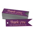 thumbnail image 1 of Inkdotpot Real Rose Gold Foil Thank You For Celebrating With Me Birthday Tags Favor Hang Paper Tags 100 Pieces, 1 of 1