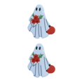 thumbnail image 2 of kurtrusly White Affordable Ghosts Enamel Pin Modern Minimalist Brooche Delicate Intricate Enamel Pin Punk D 2Set, 2 of 6