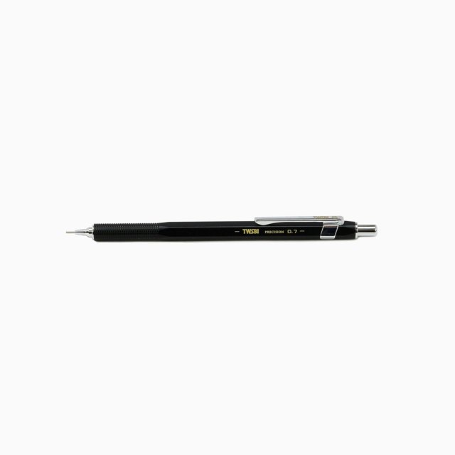 TWSBI Crayon Mécanique de Précision Noir 0,7 mm Pointe Fixe