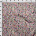 thumbnail image 4 of oneOone Velvet Light Pink Fabric Asian Ditsy Flower Craft Projects Decor Fabric Printed By The Yard 58 Inch Wide, 4 of 4