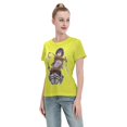thumbnail image 4 of Women's Basic Short Sleeve T-Shirt Attacking Giant Mikasa Ackerman, 4 of 6