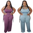 thumbnail image 2 of Ensembles de Pantalons Taille Haute à Taille Haute de Grande Taille 2 Pièces, 2 of 8