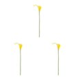 thumbnail image 3 of kurtrusly Wedding Decor With Simulated Calla - Choose Variety Of Colors And Styles With High 3D And Simulation Durable PU Pure Yellow 3PCS, 3 of 6