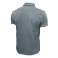thumbnail image 4 of Chemises Habillées Légères pour Hommes à Manches Courtes, Unies, Tendance, Col à Revers, Ajustées, Pulls avec Poche (Gris, P), 4 of 4