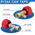 thumbnail image 4 of R134a Can Tap Valve Core Remover,R134a Can Tap Kit Refrigerant Dispenser Valve Core Remover Long Lasting Metal Material for Coolant Recharging Car SUV, 4 of 7