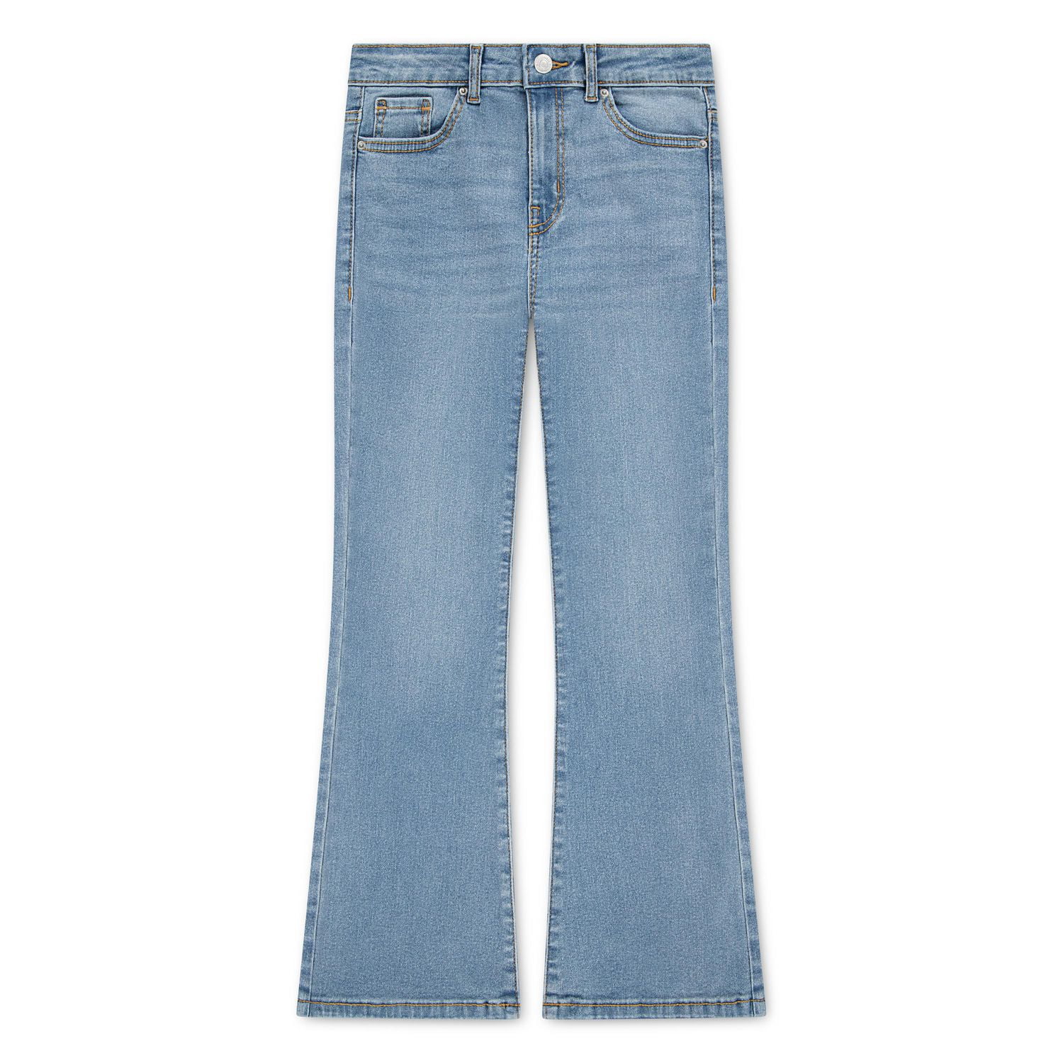 Levi Strauss Signature Girls' High-Rise Flare Jeans