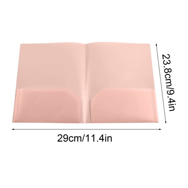 Btomtd Plastic Folders With Pockets Heavy Duty Pocket Folders Letter Size File Folders For Documents Office School, D