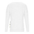 thumbnail image 4 of Timegard Womens Tops Crewneck Long Sleeve Button Solid Color Comfy Blouse Fall Dressy Casual Tunic Tops, 4 of 6