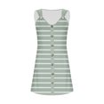 thumbnail image 5 of Ovzne Robes pour Femmes Robe Femmes Printemps et Été Vacances Bouton Col en V Bretelles Haut Robe Vacances Liquidation, 5 of 5