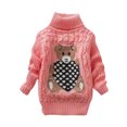 thumbnail image 2 of RXIRUCGD Mode Chandail à Col Roulé Épais à Manches Longues pour Enfants (Rose, Taille : 4 Ans), 2 of 8