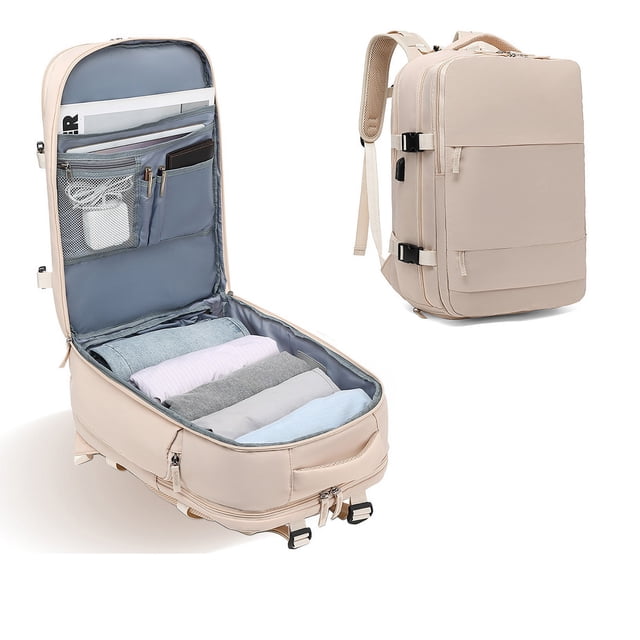 Meitianfacai Grand Sac à Dos de Voyage Imperméable Sac à Dos de Randonnée Sac à Dos USB Rangement Grande Capacité Sac de Voyage Multifonctionnel pour Articles Mouillés et Secs