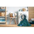 thumbnail image 2 of Ahgly Company Tapis d'Intérieur Lavable à la Machine, Carré, Transitionnel, Vert Sarcelle Moyen, Tapis de Zone, 5 Pieds Carré, 2 of 7