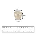 thumbnail image 4 of Mini Panier de Rangement en Plastique Outil de Nettoyage Seau Panier à Linge Boîte de Rangement Beige, 4 of 8