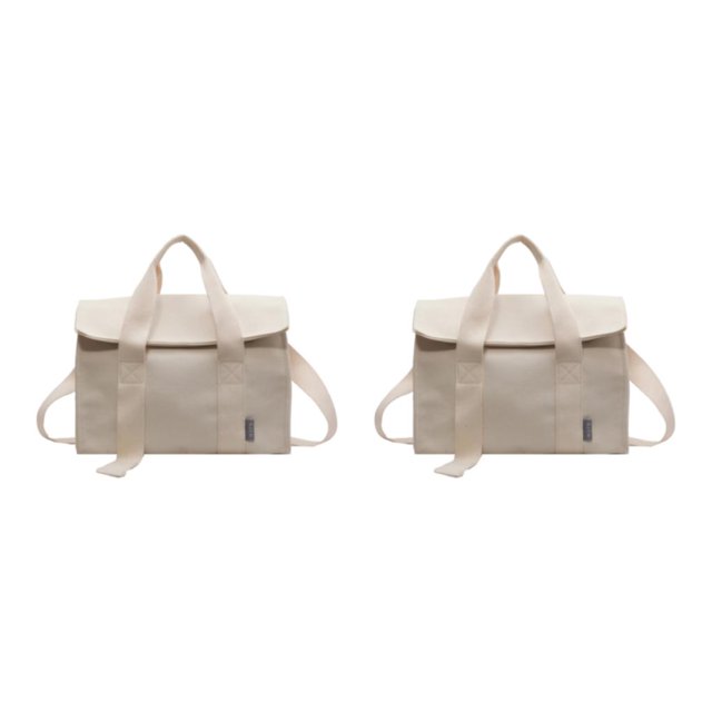 Decodeary Canvas Crossbody Bag Versatile Accessory For Women Gift Fashionable Accessory Handbags For Women Beige 2Set