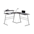 thumbnail image 1 of Monarch Specialties Computer Desk, Home Office, Corner, L Shape, Work, Laptop, Metal, Laminate, Brown, Grey, Contemporary, Modern, 1 of 2