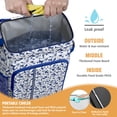 thumbnail image 4 of Vibrant Colorful Floral Insulated Backpack Cooler, Leakproof Cooler Bag with Exotic Flower Pattern for Outdoor Use, 4 of 6