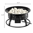 thumbnail image 2 of Costway Foyer Portatif Extérieur 58 000 BTU au Propane pour Patio Roches de Lave Camping Événements, 2 of 10