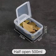 Meitianfacai 2 Compartment Food Storage Containers for Refrigerator, Clear Plastic Kitchen Pantry Airtight Food Storage Containers, Home Storage Jars with Lids
