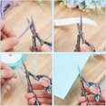 thumbnail image 3 of HLONK 2Inch Stainless Steel Scissors Silver Sewing Embroidery Scissors Small Precision Detail Scissors Vintage Shears Sharp Cutter for Fabric Paper Cutting Craft Art Work DIY Tool DIY, 3 of 9