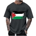 thumbnail image 1 of T-Shirts à Col Rond pour Hommes Séchage Rapide Imprimé Polyester, Coupe 3D Col Rond Haut Athlétique pour Gym, Course, Cyclisme & Décontracté, 1 of 5
