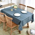 thumbnail image 4 of Fall Sunflower Vinyl Tablecloth Rectangle Plastic PVC Oilcloth Tablecloths Wipeable Table Cloth Cover for Foot Folding Tables Kitchen Dining Room Table Crafting x, 4 of 7