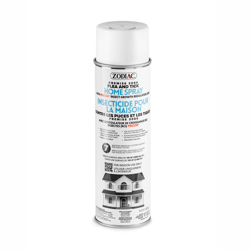Zodiac Premise 2000 Spray Anti-Puces et Tiques pour la Maison avec Precor Insect Growth Regulator (IGR), 454g