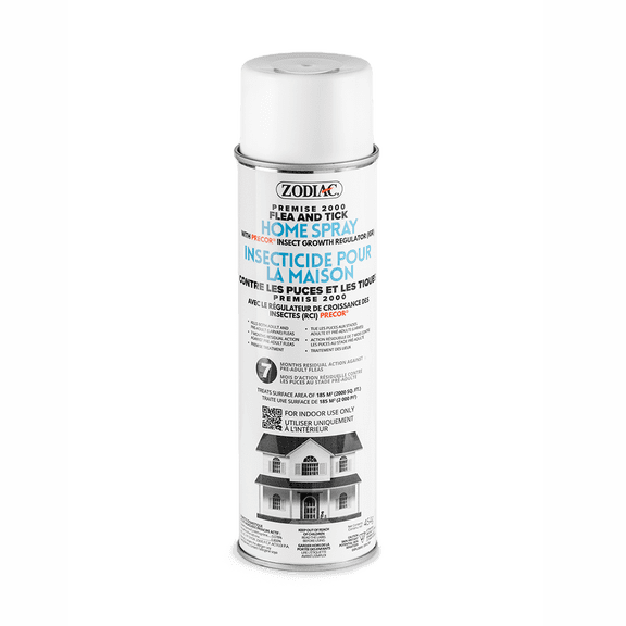 Zodiac Premise 2000 Spray Anti-Puces et Tiques pour la Maison avec Precor Insect Growth Regulator (IGR), 454g