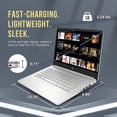 thumbnail image 4 of HP Stream Portable 14 Pouces HD BrightView, Intel Celeron N4120, 16 Go RAM, 256 Go Stockage (128 Go eMMC + Carte USB 128 Go), Intel UHD Graphics, Caméra Web 720p, Wi-Fi, 1 An Office 365, Win 11 S, Argent, 4 of 7