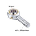 thumbnail image 3 of Unique Bargains POS10 Roulement d'Extrémité de Tige Sphérique Alésage 10 mm Roulement d'Articulation Auto-Lubrifié M10x1.5 Filetage Mâle Main Droite, 3 of 6