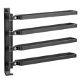thumbnail image 2 of Durable Waterproof and Moisture-proof Black Slipper Rack Free Perforated Space Aluminum Toilet Rack Bathroom Rotating Folding Movable Towel Rack, 2 of 9
