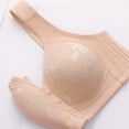 thumbnail image 4 of Diufon 2 Pack Wide Strap Bra for Women Everyday Front Closure Wireless Full Coverage Bras Soft Breathable Bra, 4 of 6