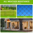thumbnail image 3 of 1 Package [Premium Project] Metal Outdoor Fence 10 Pieces Without Door, Inner Arc Design, 10 Mesh Pieces + 10 Round Head Ground Plugs + 1 6-Point Wooden Hammer, 3 of 9