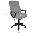 thumbnail image 4 of Serta à la Maison Style Hannah II Chaise de Bureau Pivotante en Gris, 4 of 11