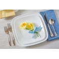 thumbnail image 2 of Corelle Pure White 10.5" Square Glass Dinner Plate, 2 of 3