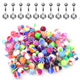 thumbnail image 2 of BodyJ4You 60PC Belly Button Ring Set 14G Clear CZ Stainless Steel Acrylic Banana Body Piercing Jewelry, 2 of 7