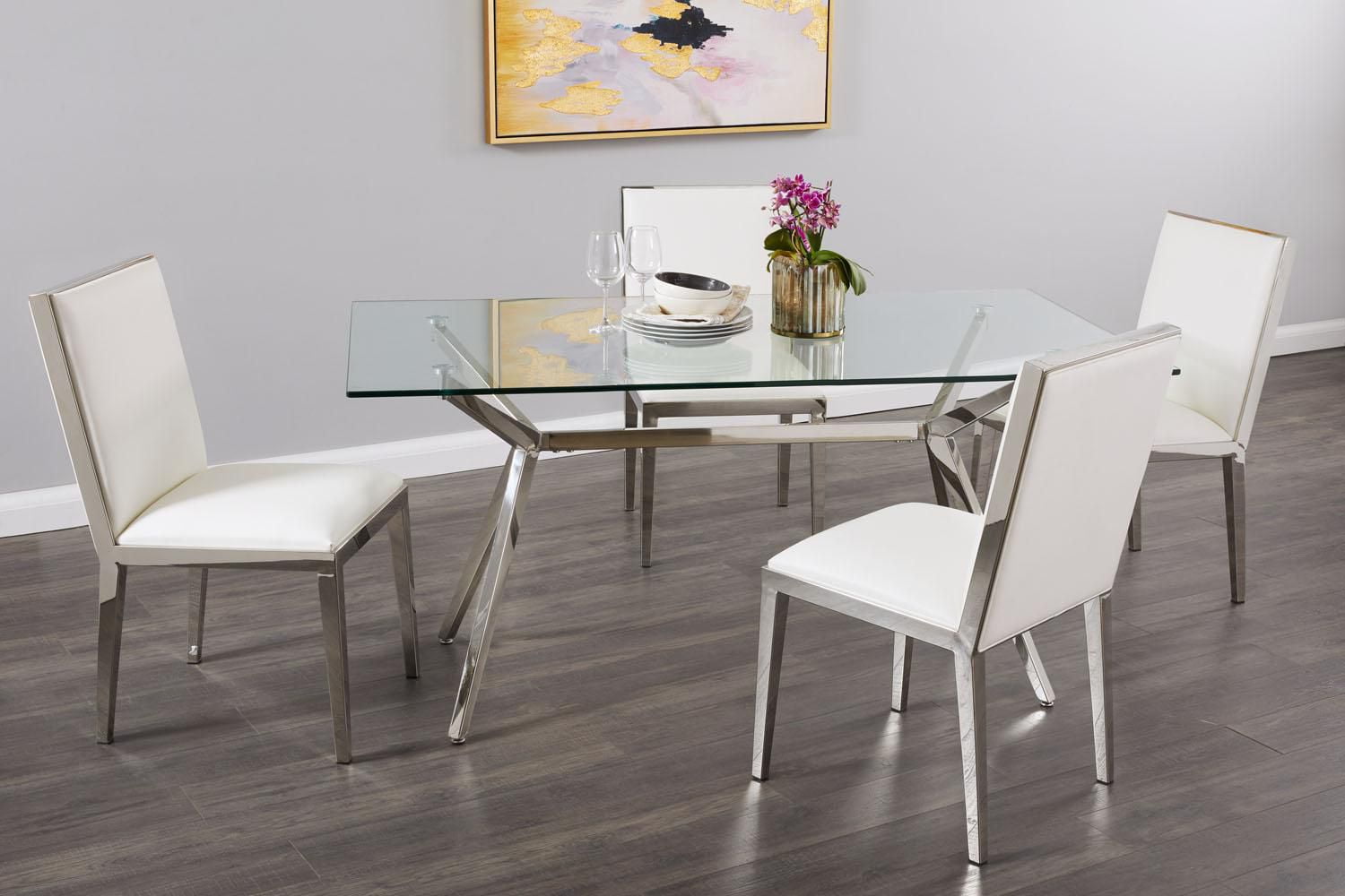 Home Gear Table à manger avec base Glam