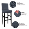 thumbnail image 3 of Stretch Bar Stool Cover for Bar Height Side Chair Slipcovers, 3 of 8