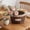 Brown, variant on Hand Woven Rattan Flower Basket,Rustic Plastic Planter Pot For Succulents Orchid Greeneries,Decorative Lightweight Flower Pot,Dining Table Picnic Wedding Home Garden Centerpiece Decor