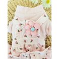 thumbnail image 4 of Combinaison Mignonne à Fleurs pour Chien avec Design à Double Couche pour l'Hiver, 4 of 5