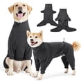 thumbnail image 1 of Windproof Vest Jacket for Dogs and Cats Full Body Warm Coat with Four Legs Design for Indoor Outdoor Winter Use, 1 of 3